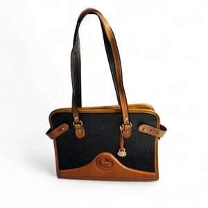 Vintage brown and black leather